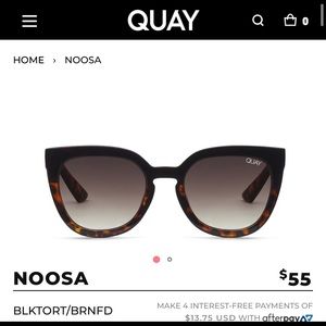 Quay Sunglasses NOOSA Brown Fade NEW WITH TAGS
